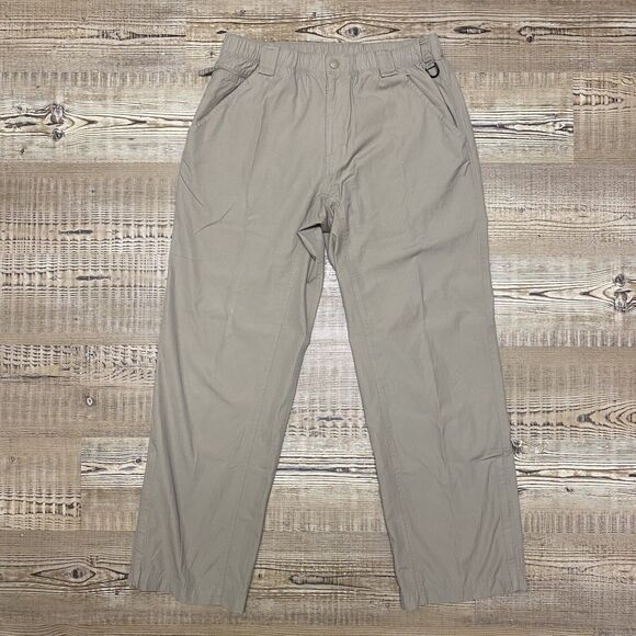 The North Face Hiking Pants Beige Shorts Mens Size Large Khaki Lightweight - Picture 1 of 14